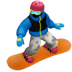 🏂🏻 snowboarder: light skin tone display on Apple